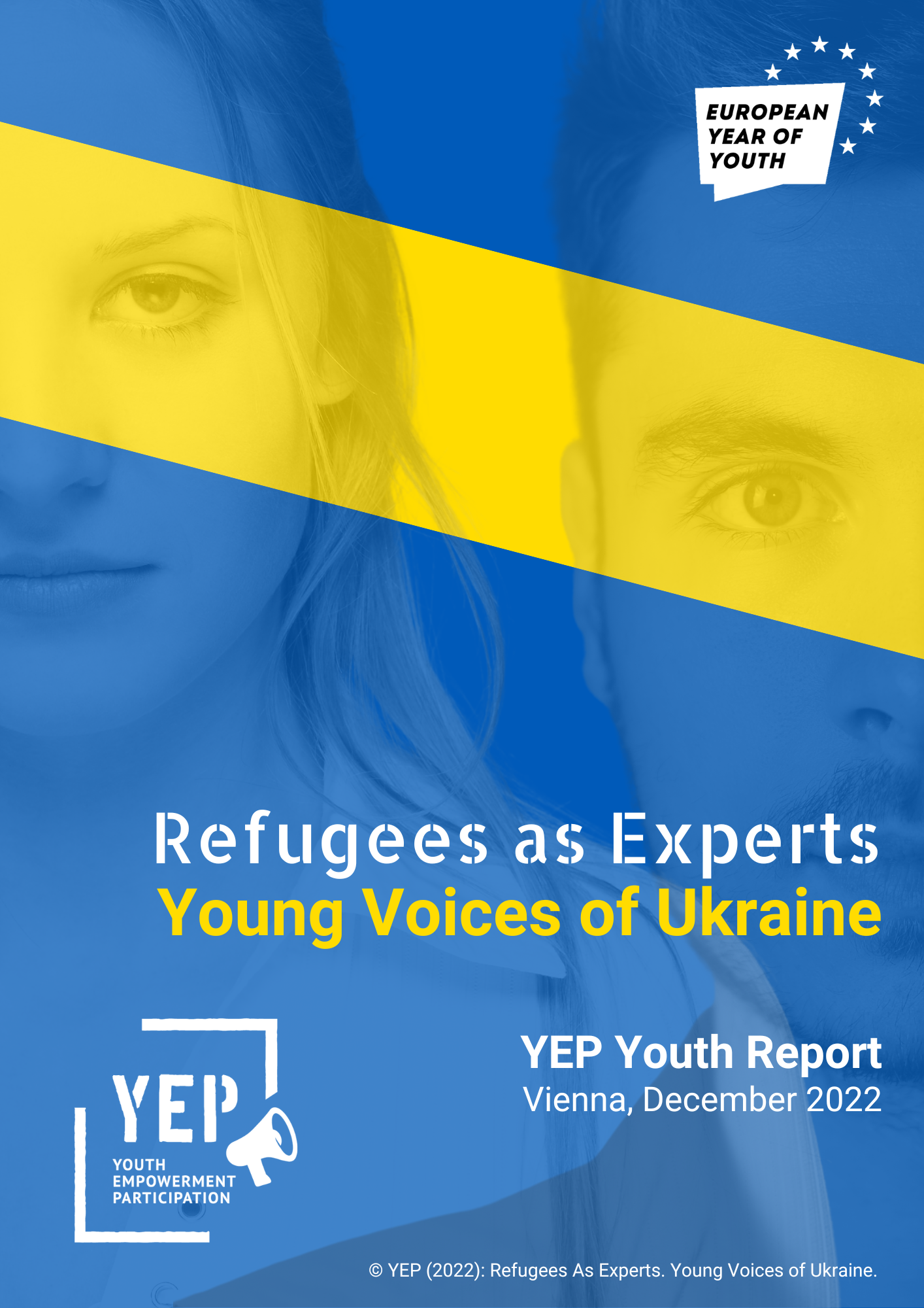 Cover des YEP-Jugendberichts Refugees as Experts (young voices of Ukraine)